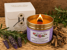 Load image into Gallery viewer, Lavender &amp; Cedarwood Beeswax Candle